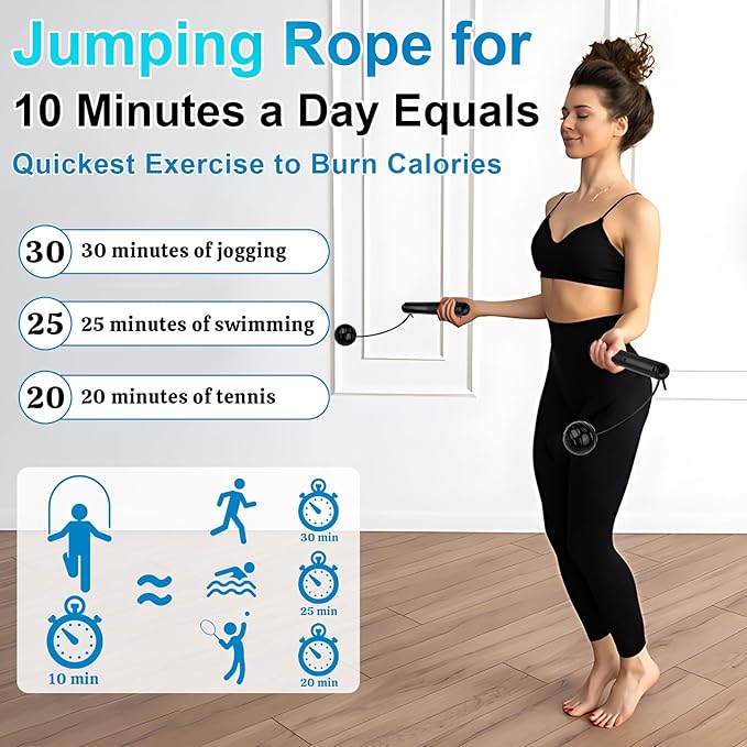 Cordless Skipping Rope: Jump into Fitness, Anywhere, Anytime!